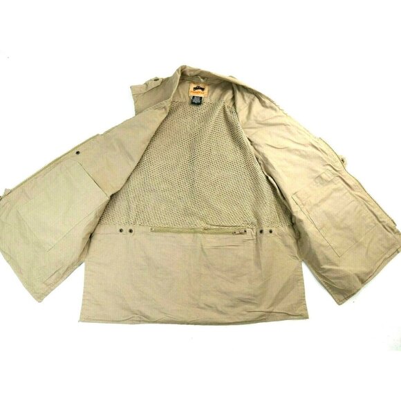 Humvee by CampCo Tan Khaki Safari Outdoor Fishing Photo Vest Mens Size Small - Picture 4 of 7